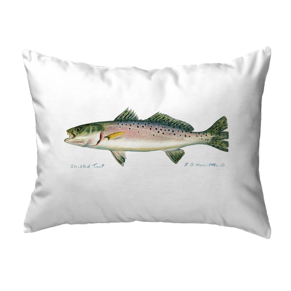 Speckled Trout Left Large Noncorded Pillow. Picture 1