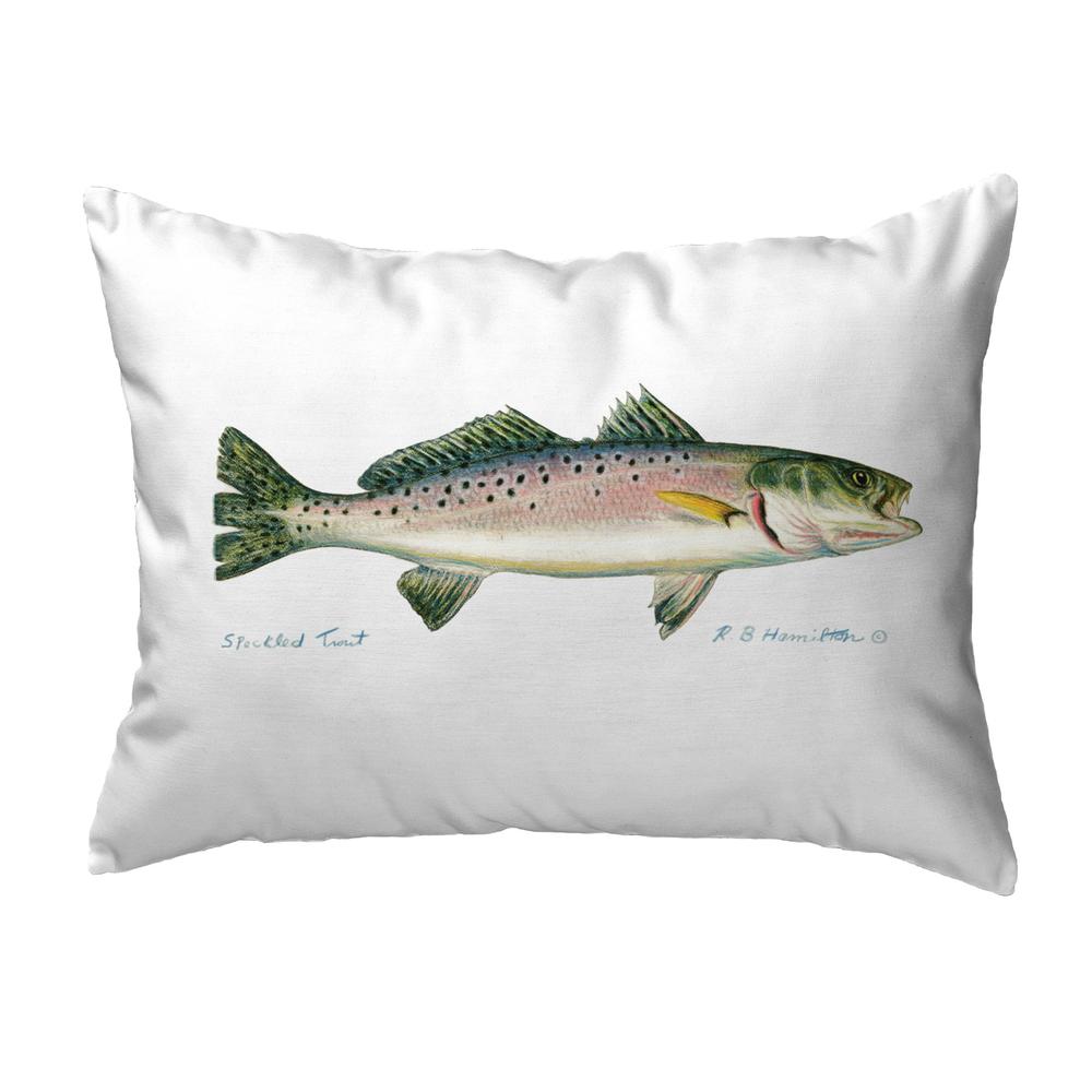 Speckled Trout Right Large Noncorded Pillow. Picture 1