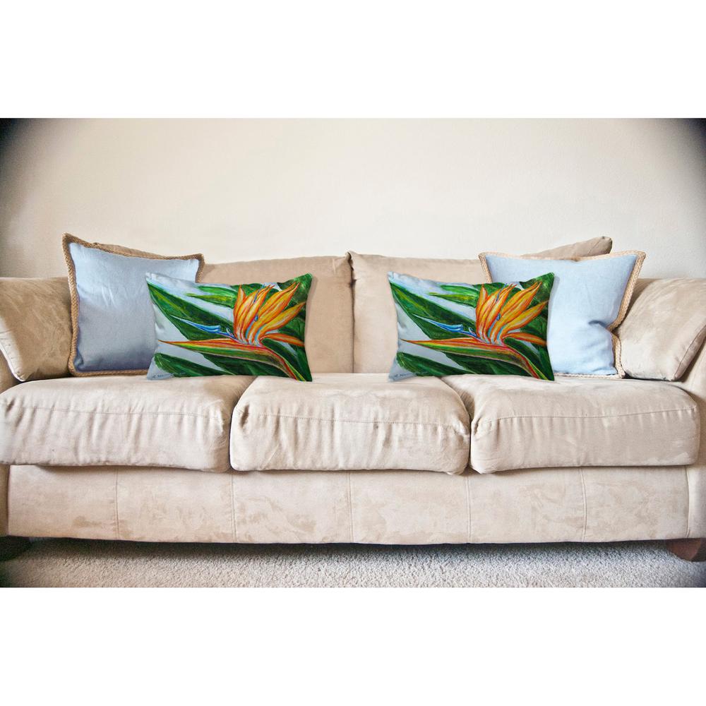 Bird of Paradise No Cord Pillow, 16x20. Picture 2