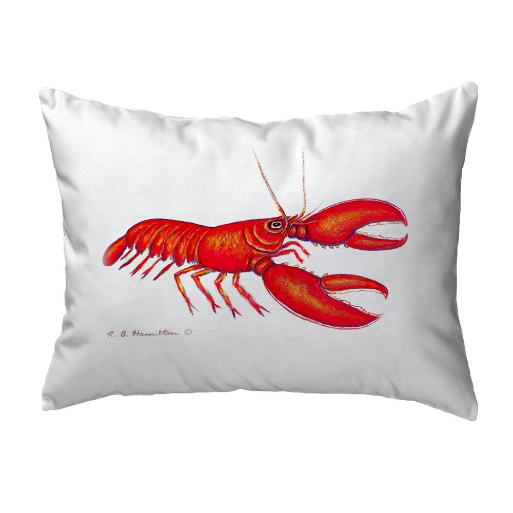 Red Lobster No Cord Pillow 16x20. Picture 1