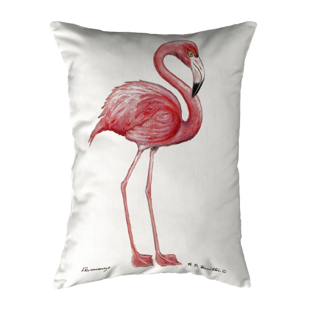 Flamingo Noncorded Pillow 16x20. Picture 1