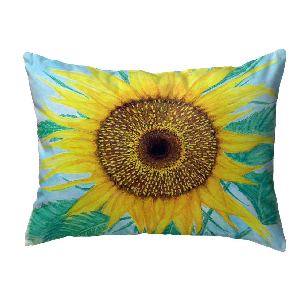 Dick's Sunflower Noncorded Indoor/Outdoor Pillow 16x20. Picture 1