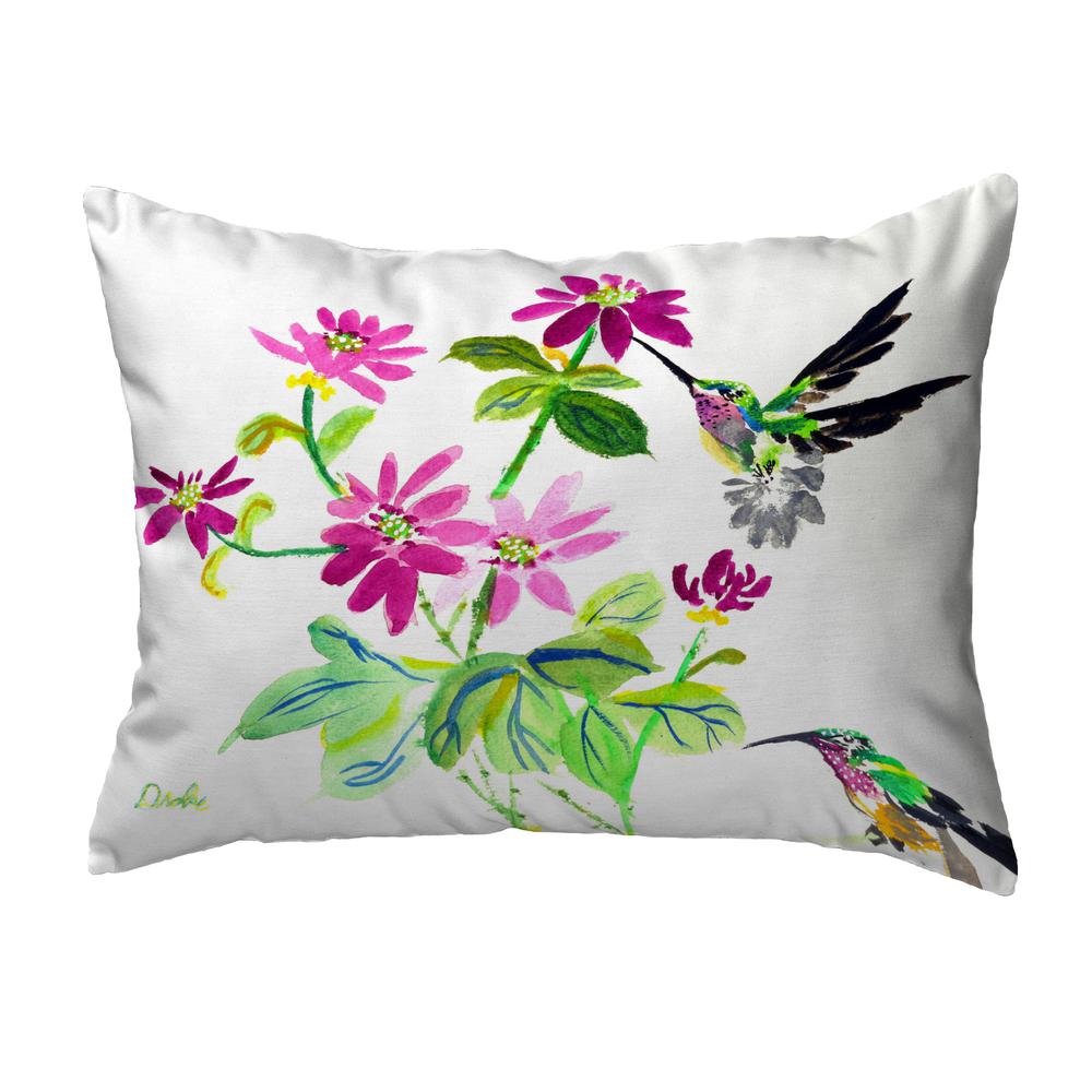 Ruby Throat Noncorded Indoor/Outdoor Pillow 16x20. Picture 1