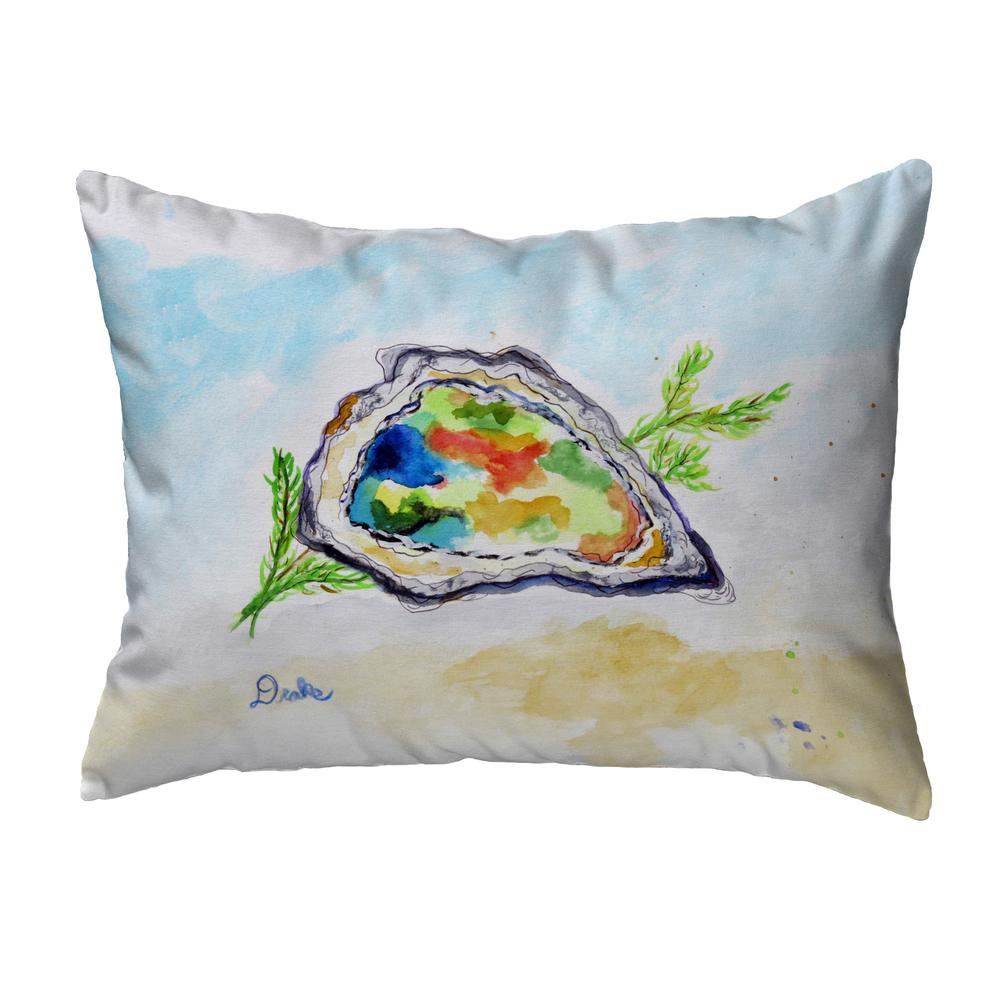Colorful Oyster Noncorded Indoor/Outdoor Pillow 16x20. Picture 1