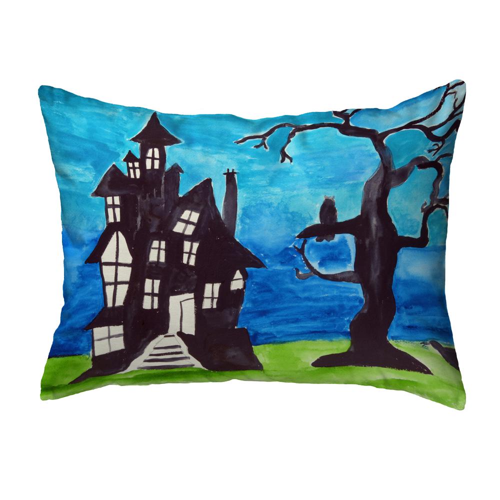 Haunted House No Cord Pillow 16x20. Picture 1