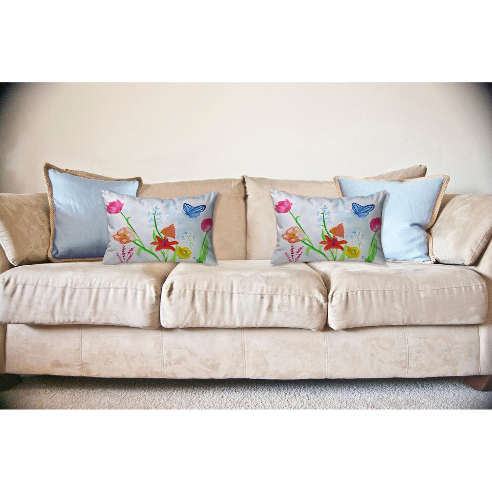Pastel Garden Noncorded Indoor/Outdoor Pillow 16x20. Picture 2
