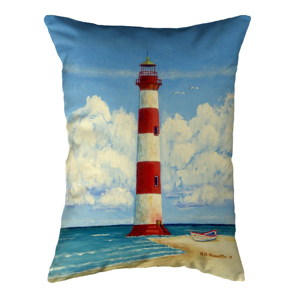 Morris Island Lighthouse, SC No Cord Pillow 16x20. The main picture.