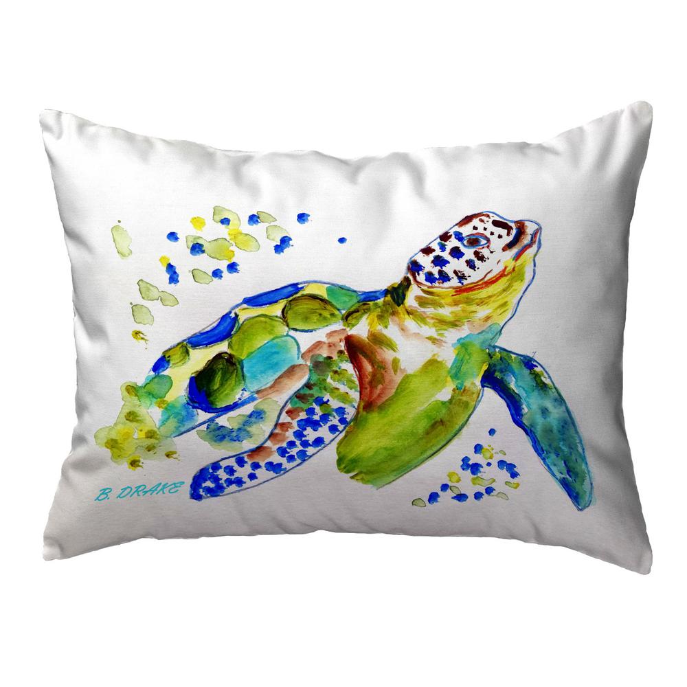 Baby Sea Turtle 16x20 No Cord Pillow. Picture 1