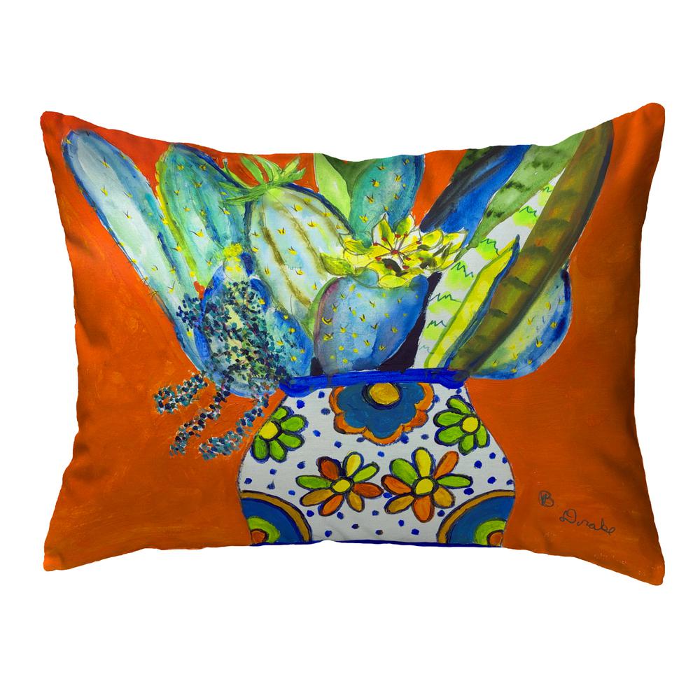 Potted Cactus Large Noncorded Pillow 16x20. Picture 1