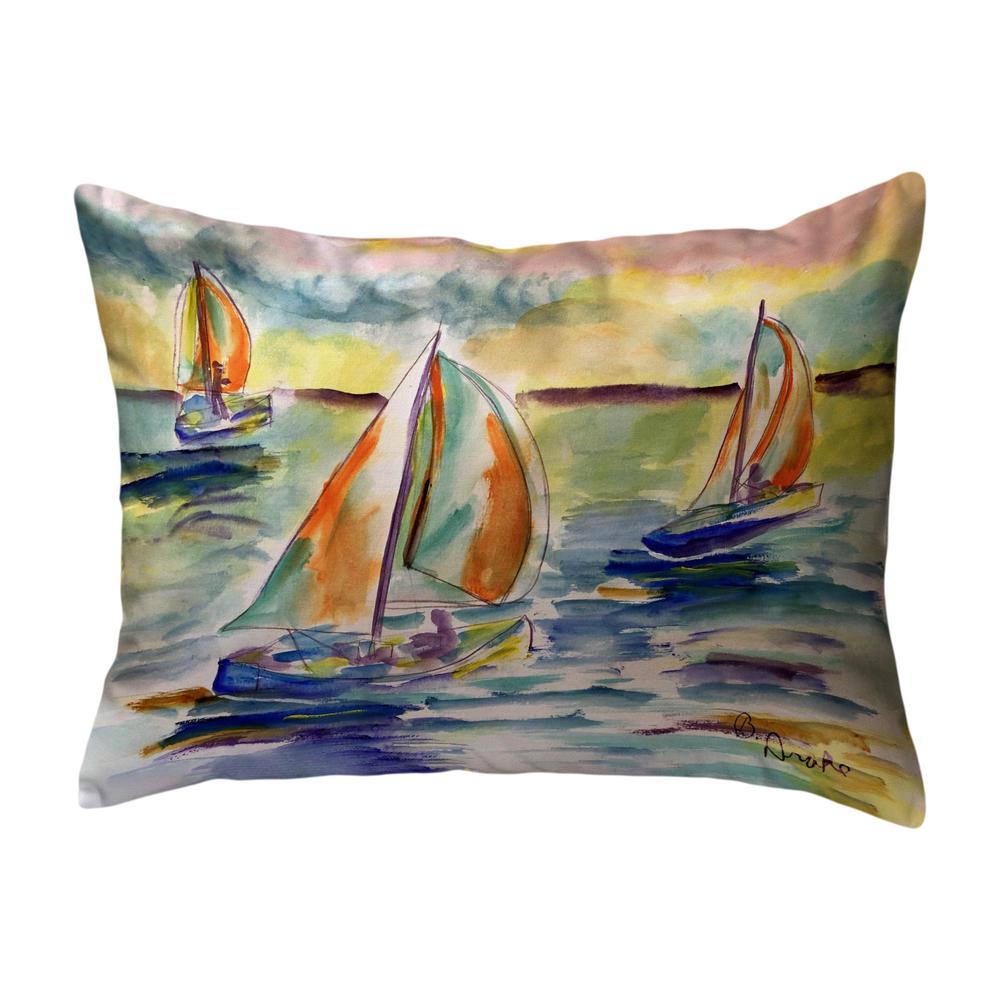 Sail Race Large Noncorded Pillow 16x20. Picture 1