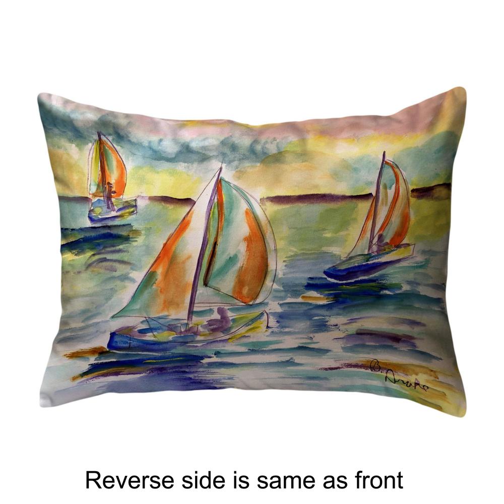 Sail Race Large Noncorded Pillow 16x20. Picture 2