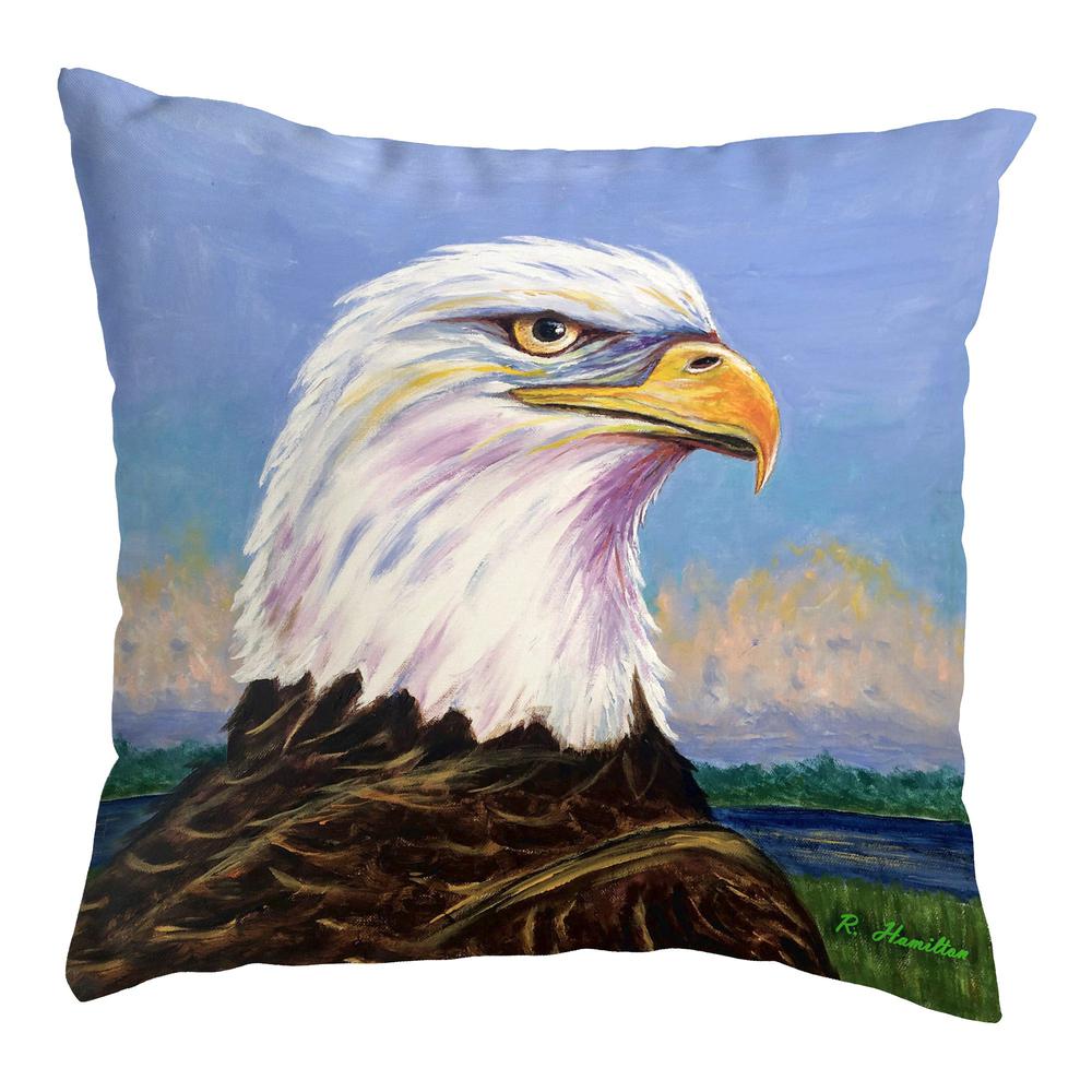 Eagle Portrait Large Noncorded Pillow. Picture 1