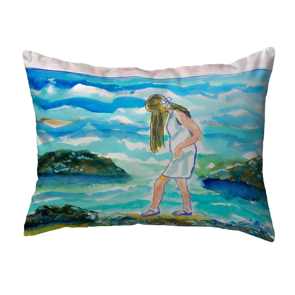 Mia on the Rocks No Cord Pillow 16x20. Picture 1