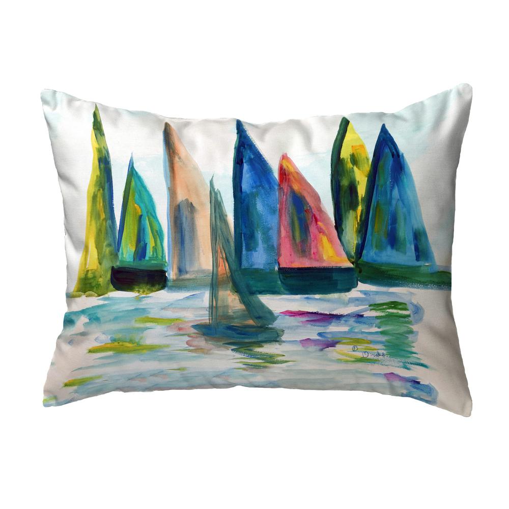 Sail With The Crowd No Cord Pillow 16x20. Picture 1