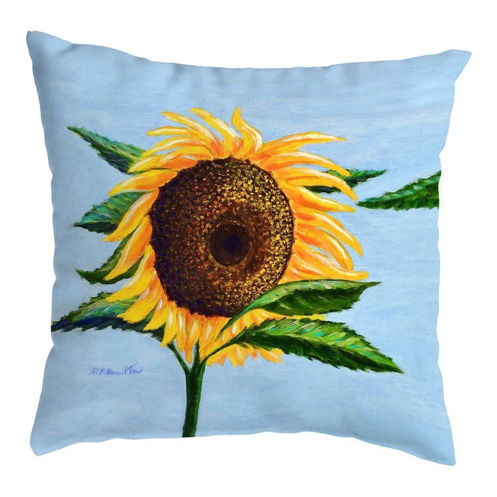 Sleepy Sunflower No Cord Pillow 16x20. Picture 1