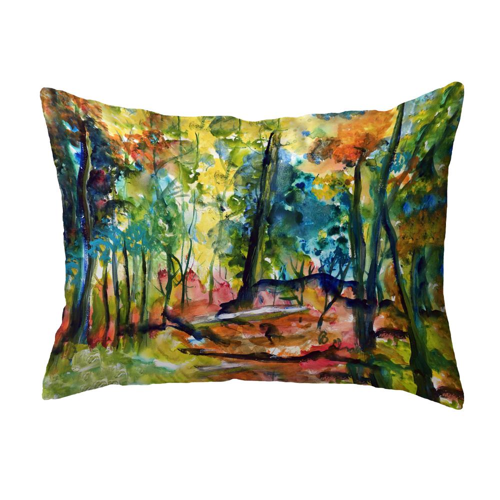 Fall Forest No Cord Pillow 16x20. Picture 1