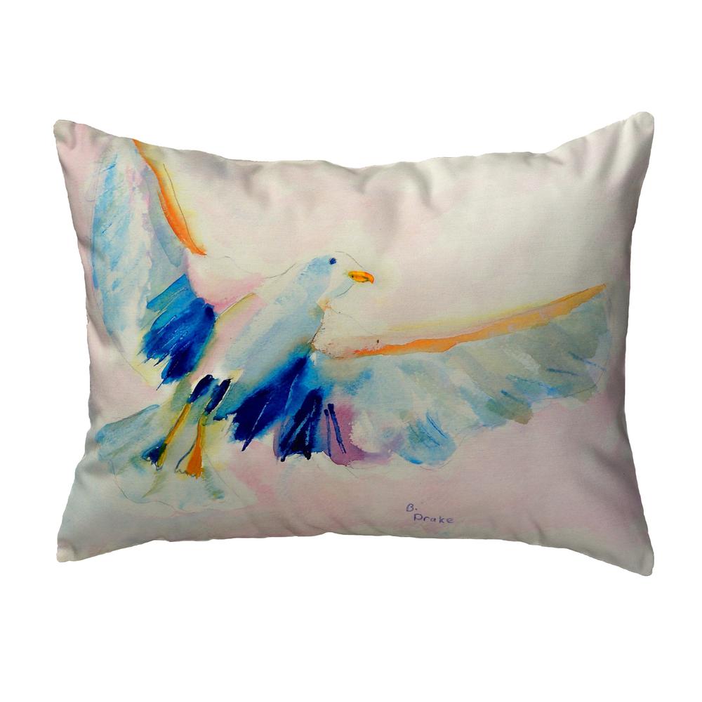 Flying Gull No Cord Pillow 16x20. Picture 1
