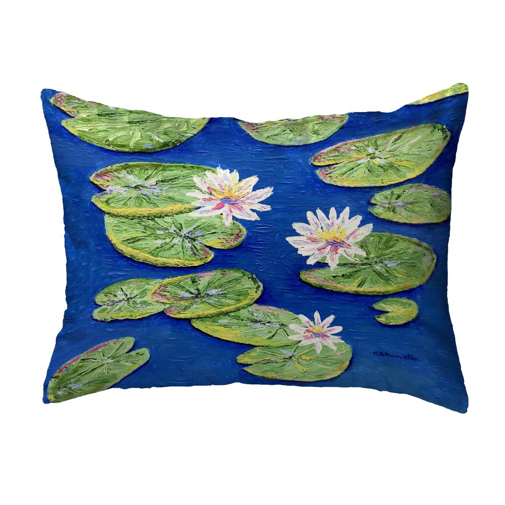 Lily Pads No Cord Pillow 16x20. Picture 1