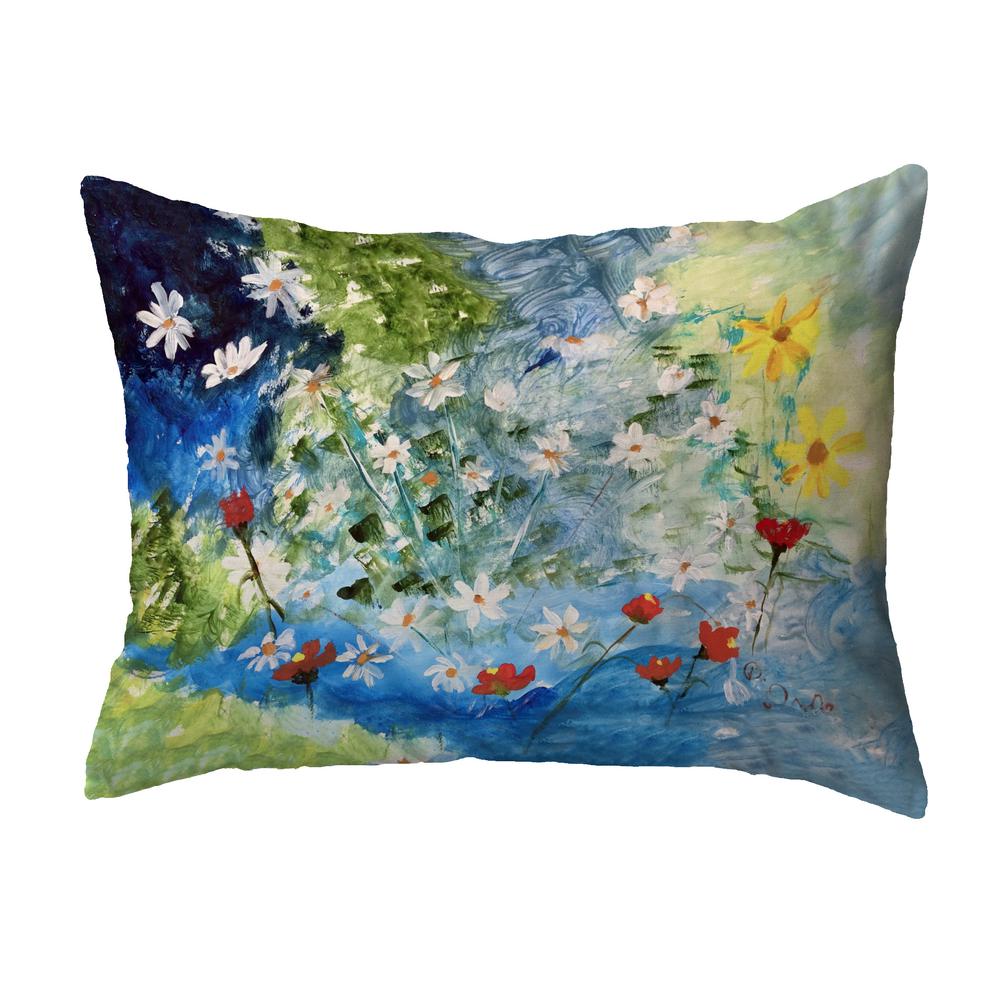 Many Wildflowers No Cord Pillow 16x20. Picture 1