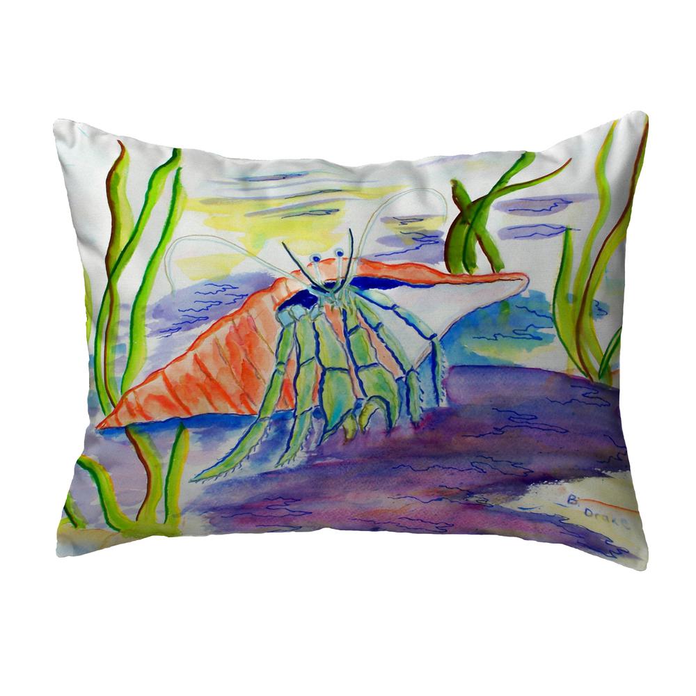 Hermit Crab No Cord Pillow 16x20. Picture 1