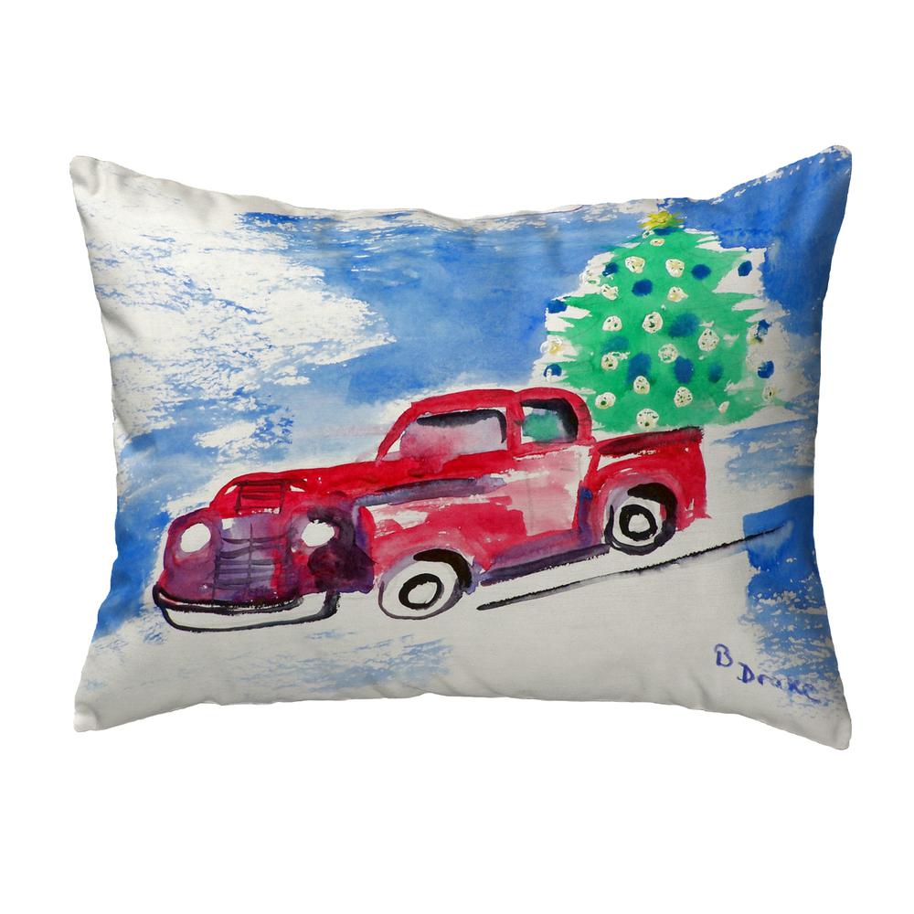 Truck & Tree Noncorded Pillow 16x20. Picture 1