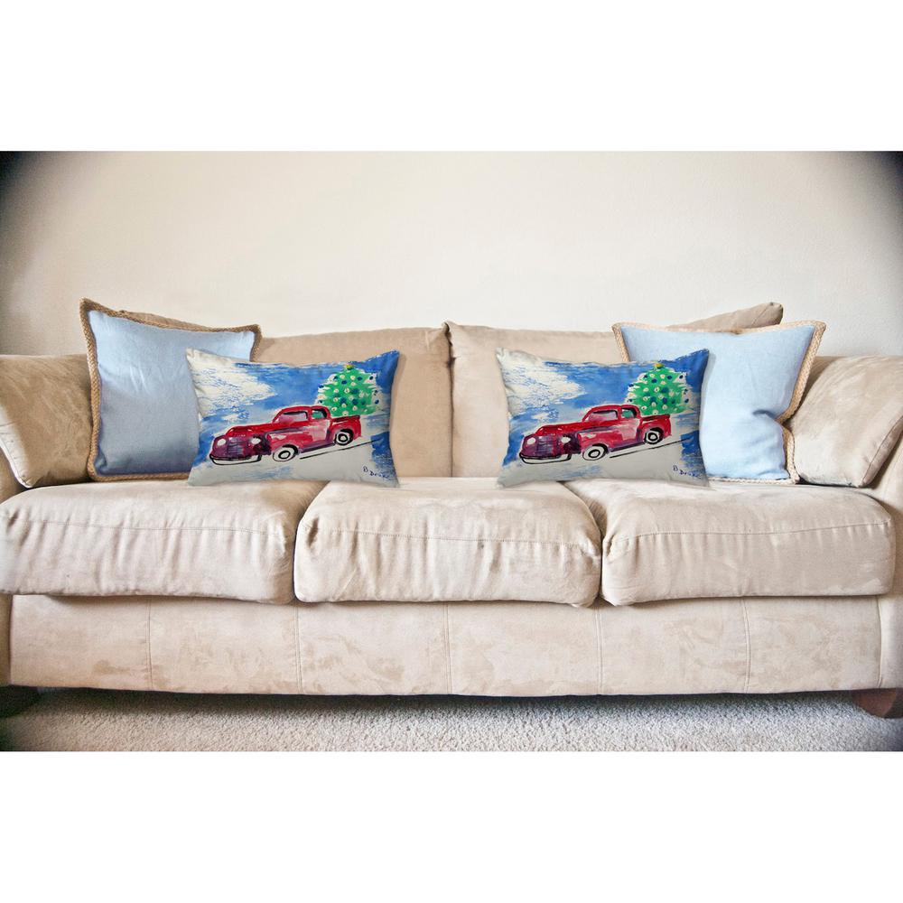 Truck & Tree Noncorded Pillow 16x20. Picture 2