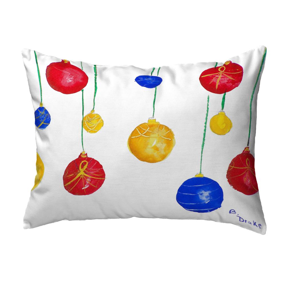 Christmas Ornaments No Cord Pillow 16x20. Picture 1
