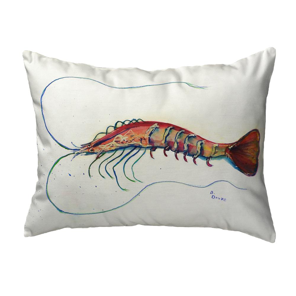 Betsy's Shrimp No Cord Pillow 16x20. Picture 1