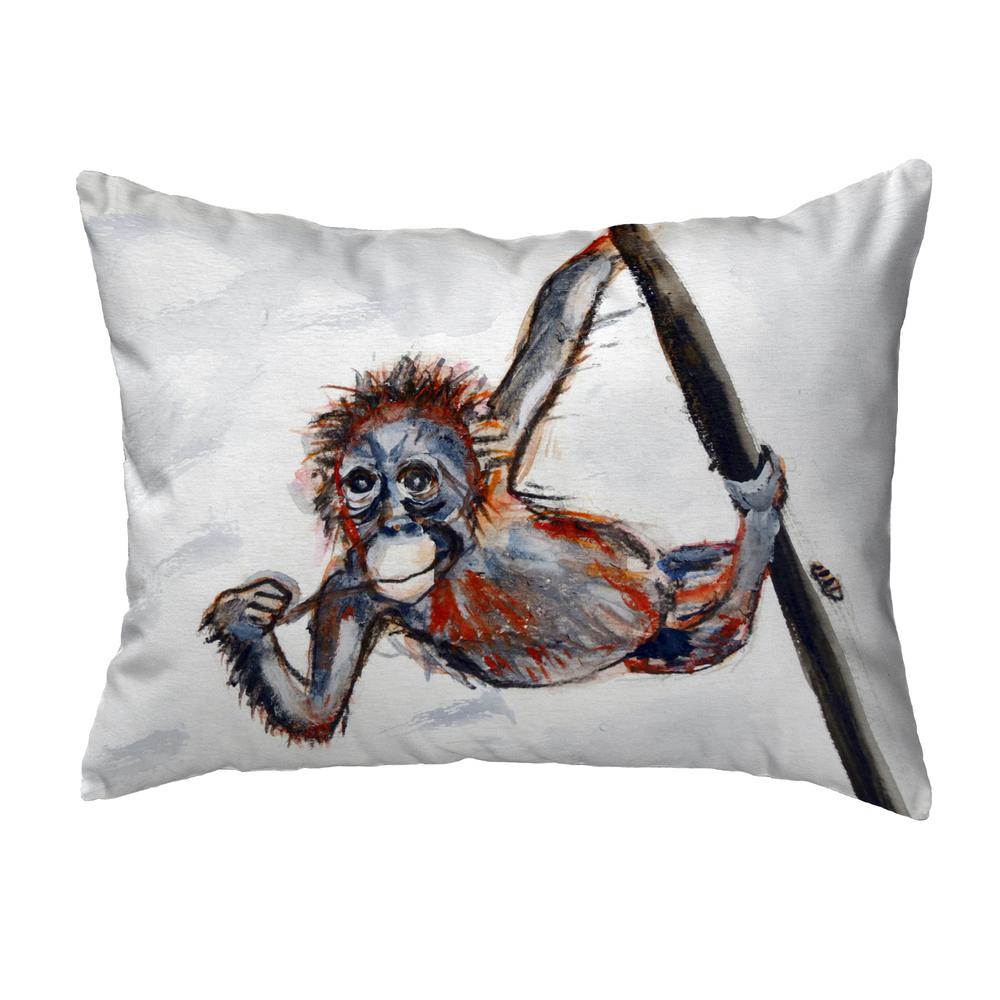 Betsy's Monkey No Cord Pillow 16x20. Picture 1