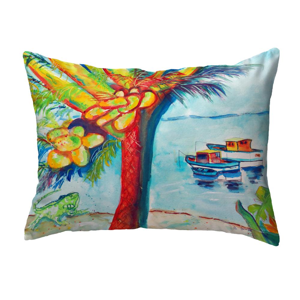 Cocoa Nuts & Boats No Cord Pillow 18x18. Picture 1