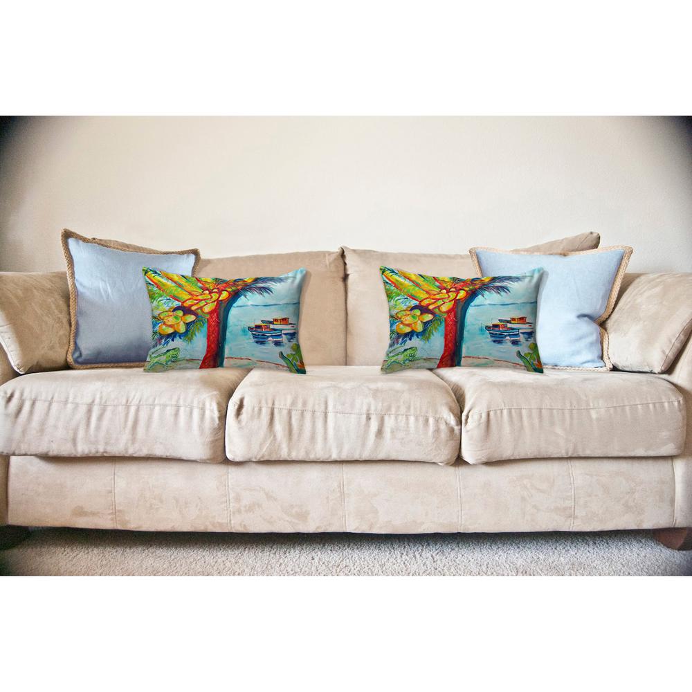 Cocoa Nuts & Boats No Cord Pillow 18x18. Picture 2