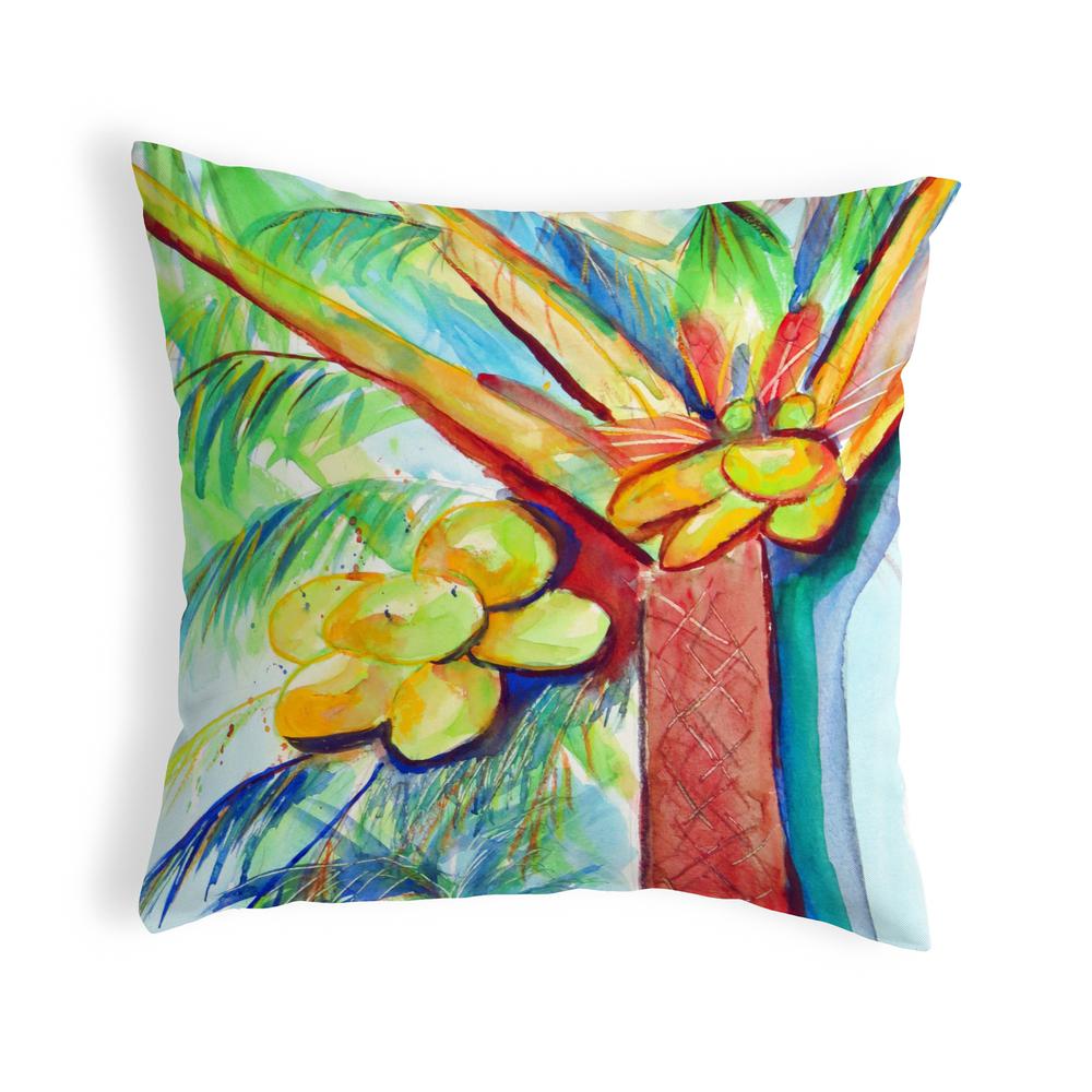 Cocoa Nut Tree No Cord Pillow 18x18. Picture 1