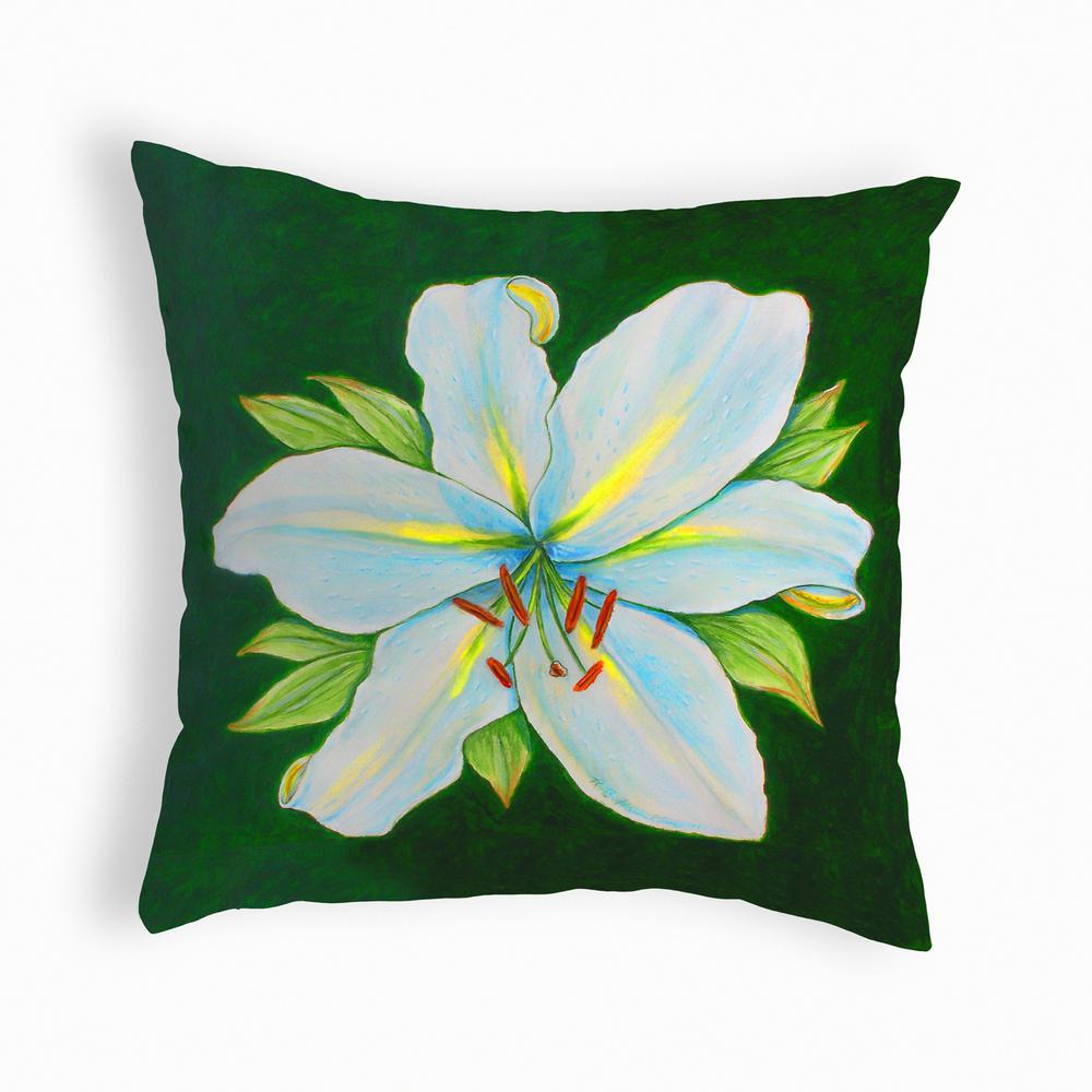 Casablanca Lily No Cord Pillow 18x18. Picture 1