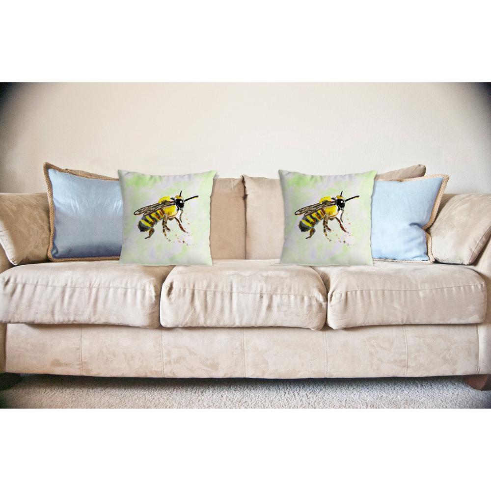 Bee No Cord Pillow 18x18. Picture 2