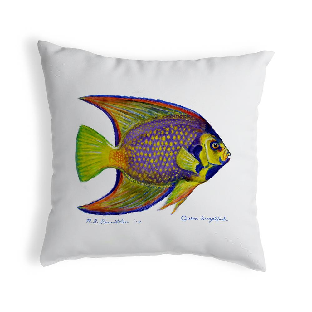 Queen Angelfish No Cord Pillow 18x18. Picture 1