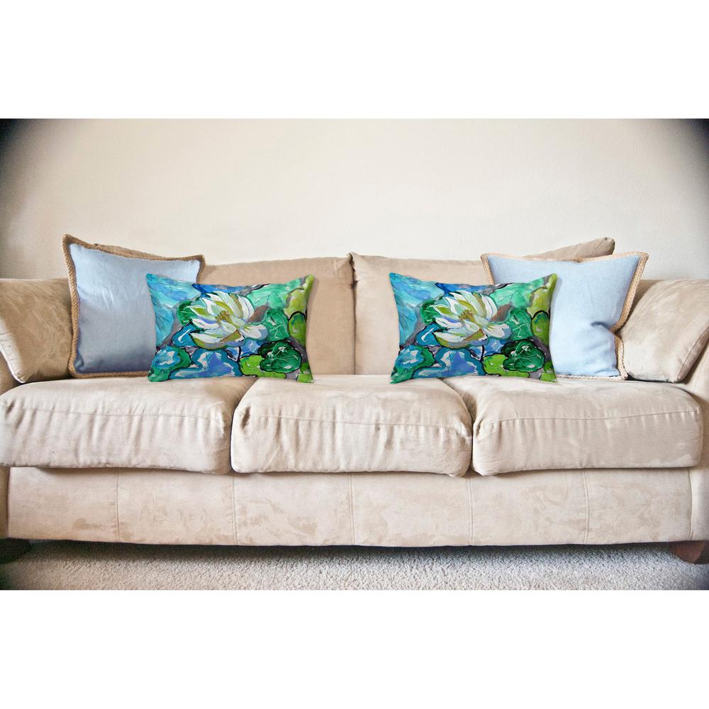 White Lily Noncorded Pillow 16x20. Picture 2
