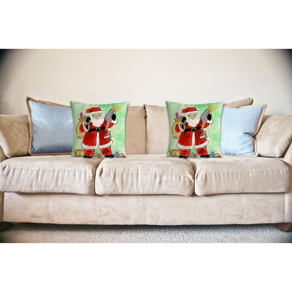 Santa No Cord Pillow 18x18. Picture 2