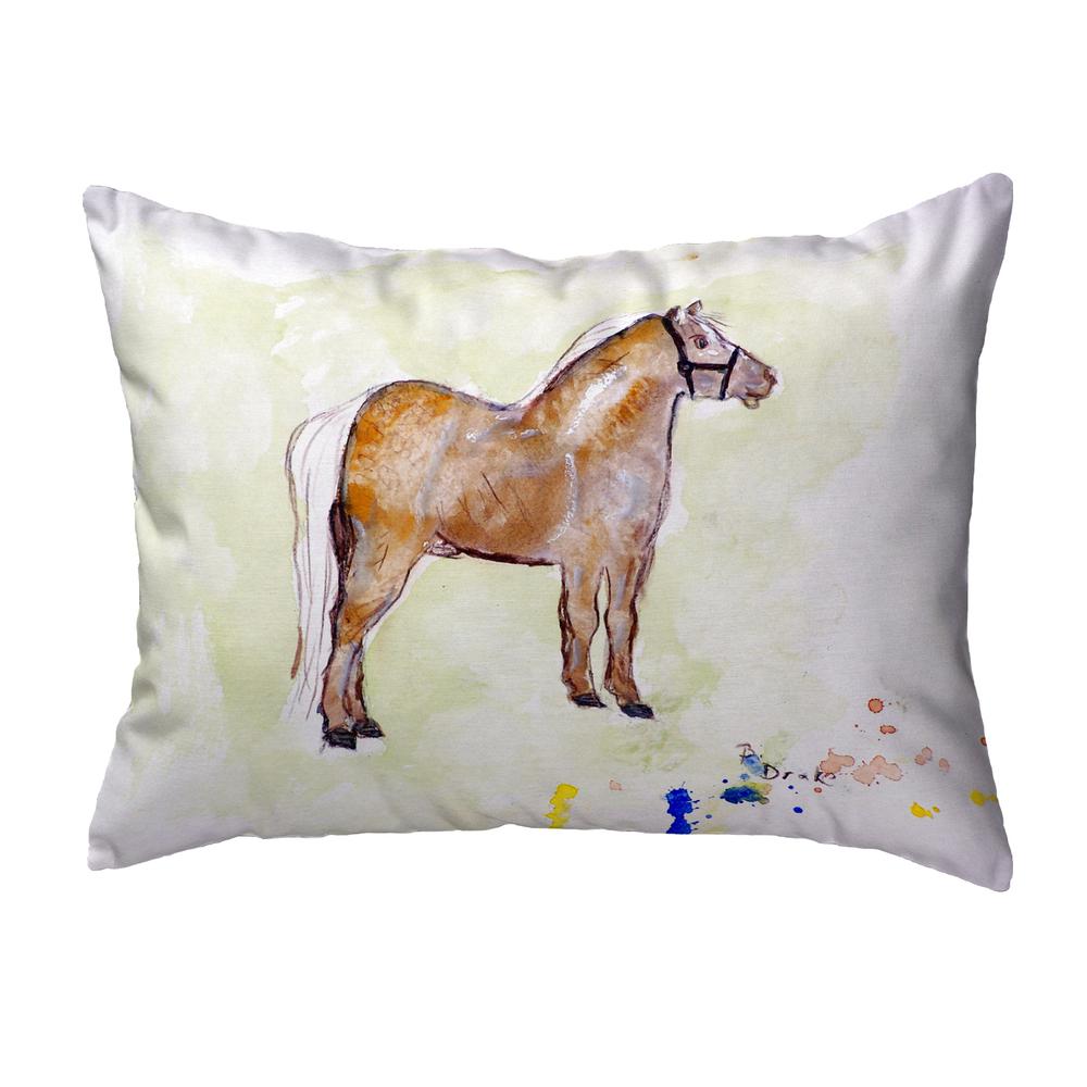 Shetland Pony No Cord Pillow 16x20. Picture 1