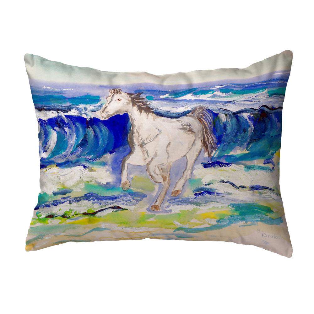 Horse & Surf No Cord Pillow 16x20. Picture 1