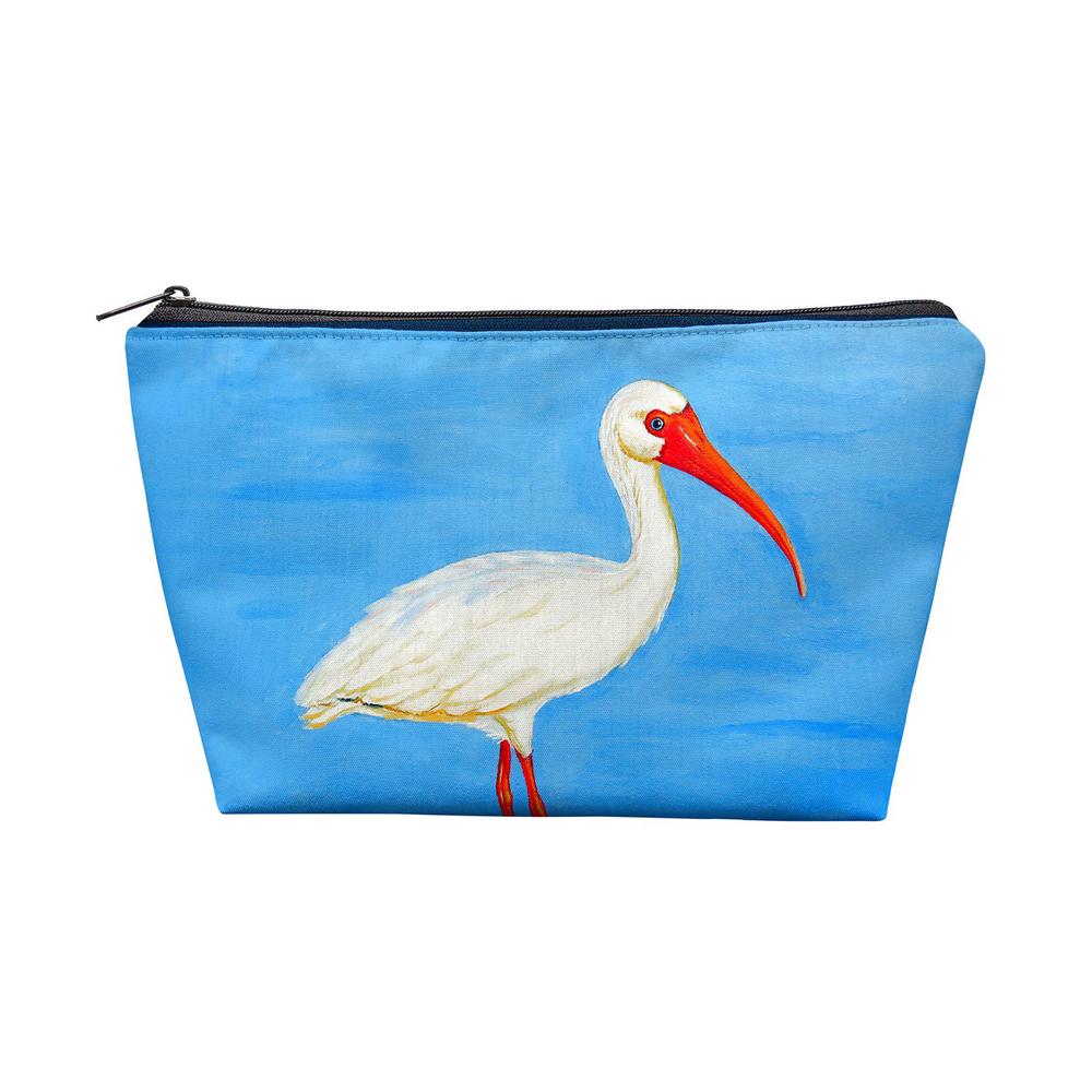 Posing White Ibis Pouch 8.5x6. Picture 1