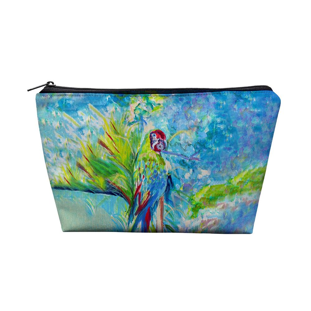 Green Parrot II Pouch 8.5x6. Picture 1