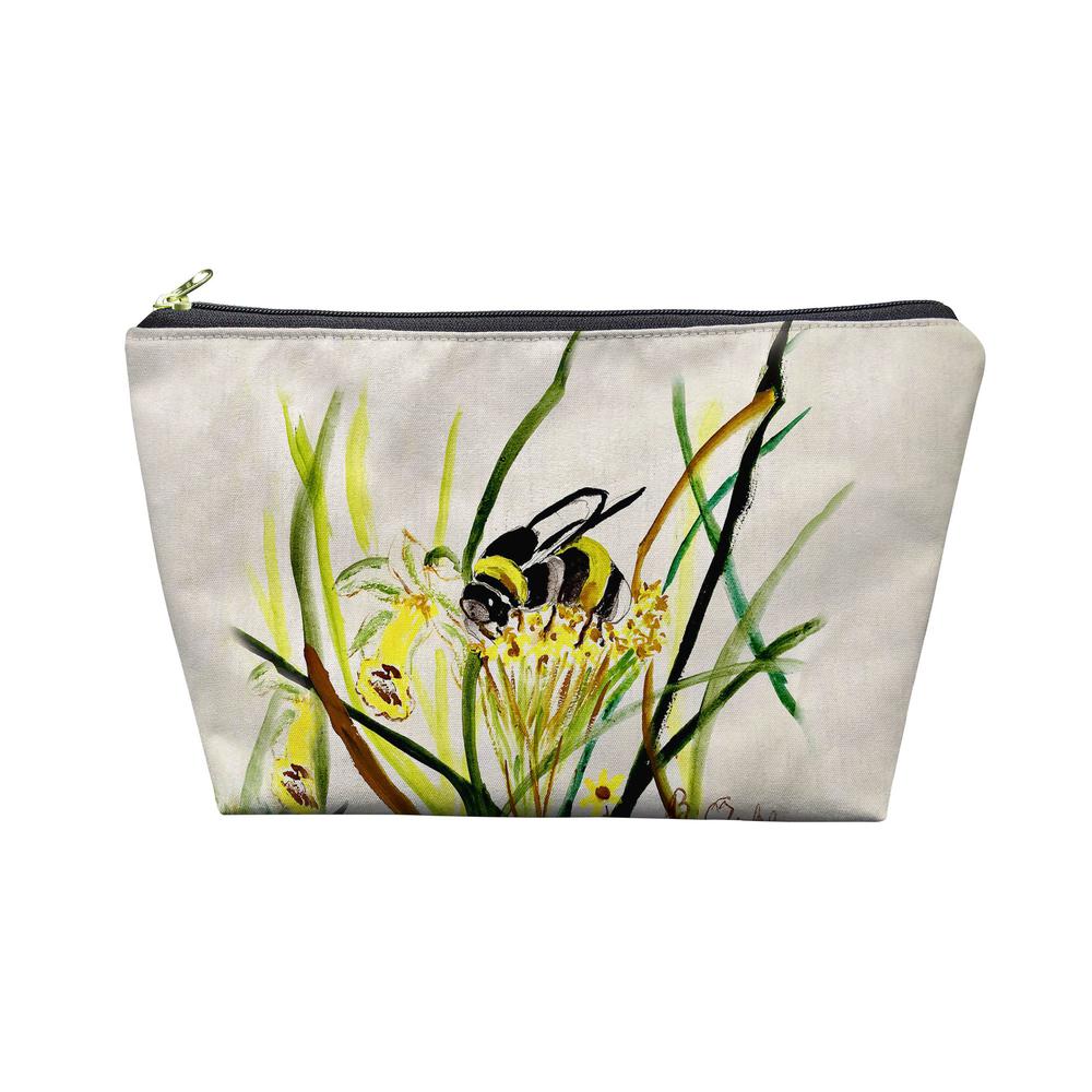 Bee & Flower Pouch 8.5x6. Picture 1