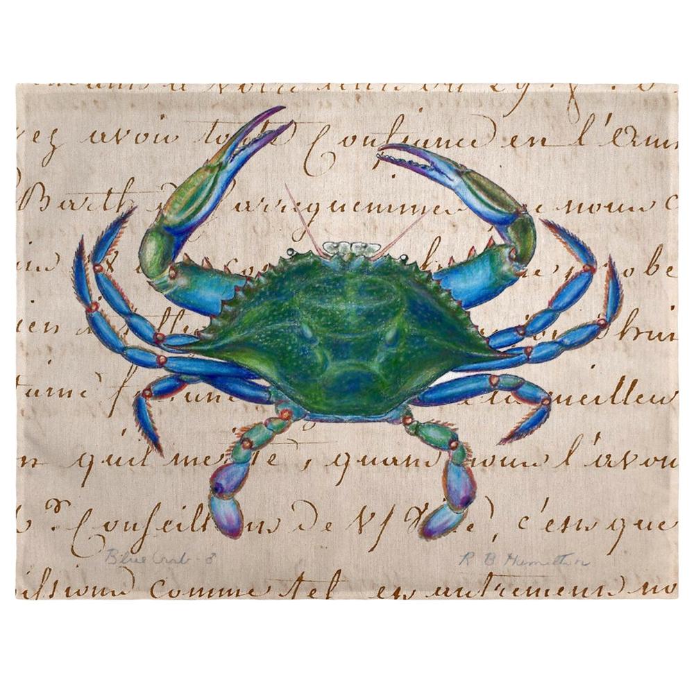 Male Blue Crab Place Mat Set of 4. Picture 1