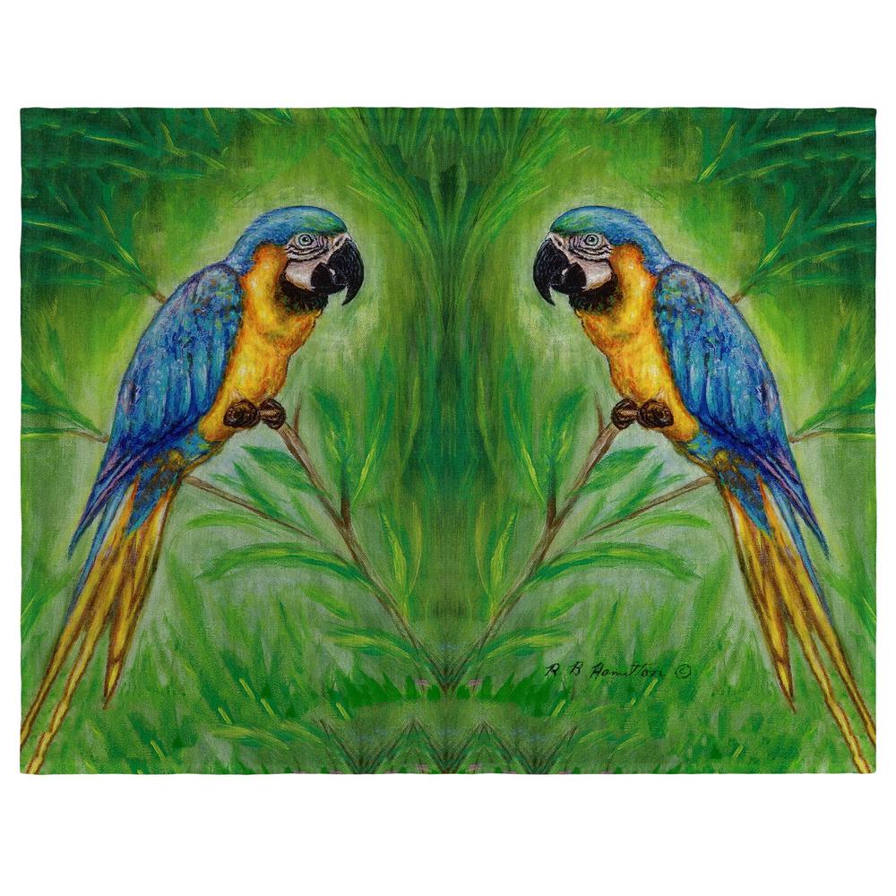 Blue Macaw Place Mat Set of 4. Picture 1