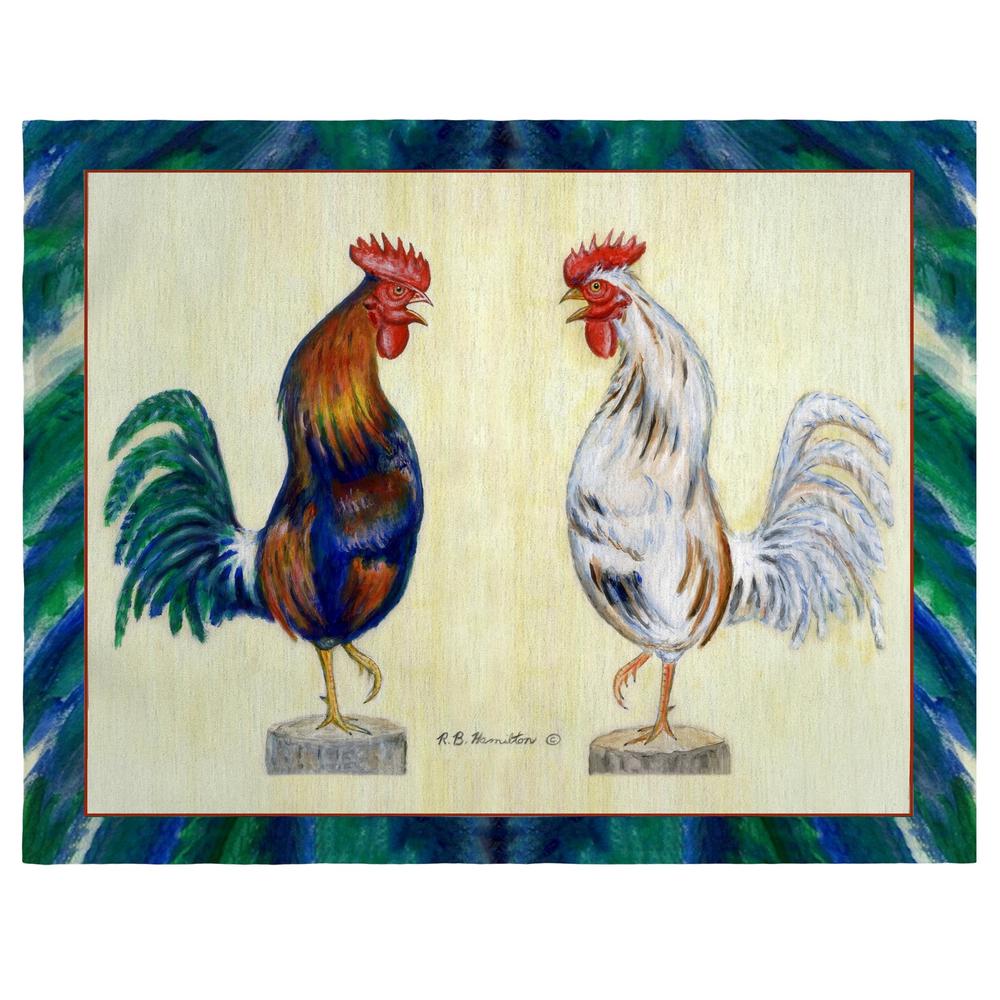 Blue Rooster Place Mat Set of 4. The main picture.
