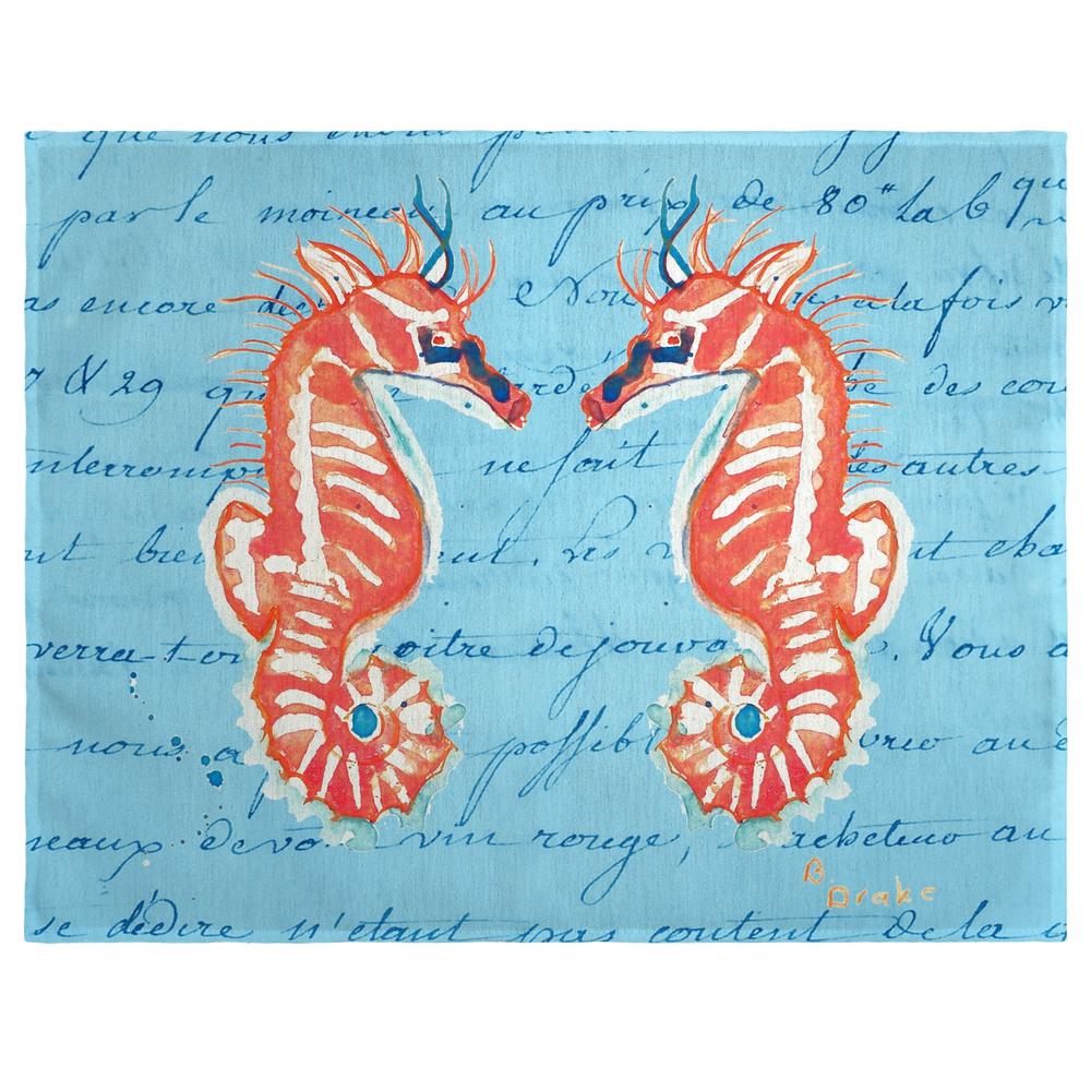 Coral Seahorses Place Mat Set of 4. Picture 1