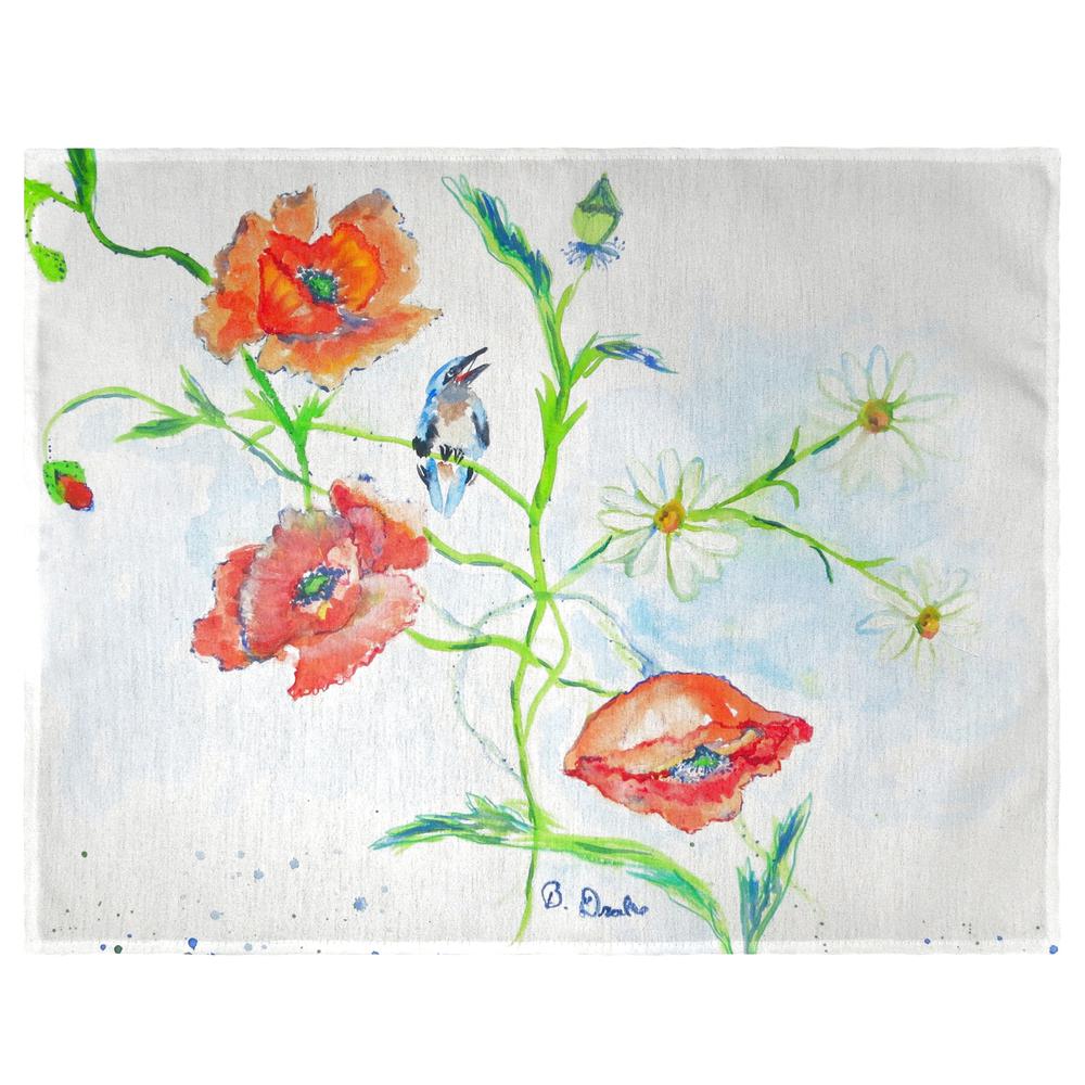 Poppies & Daisies Place Mat Set of 4. Picture 1