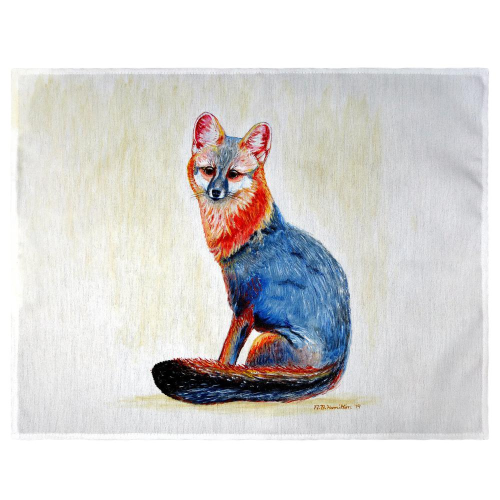 Gray Fox Place Mat Set of 4. The main picture.