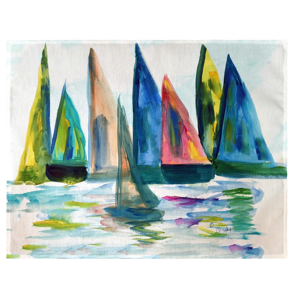 Sail With The Crowd Place Mat Set of 4. Picture 1