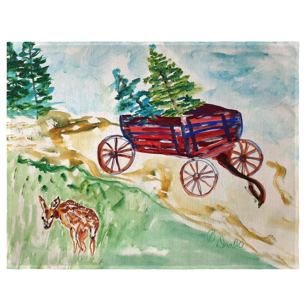 Christmas Wagon Place Mat Set of 4. Picture 1